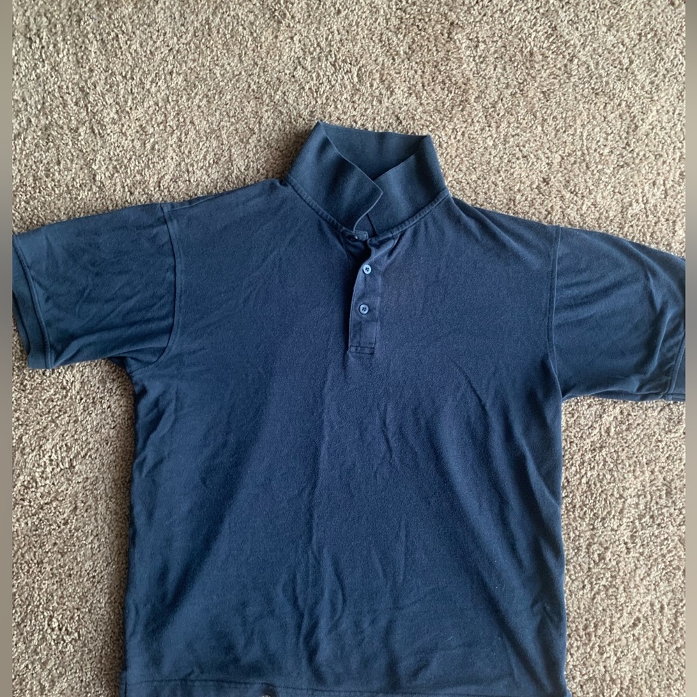 Medium Navy Collared Polo Shirt